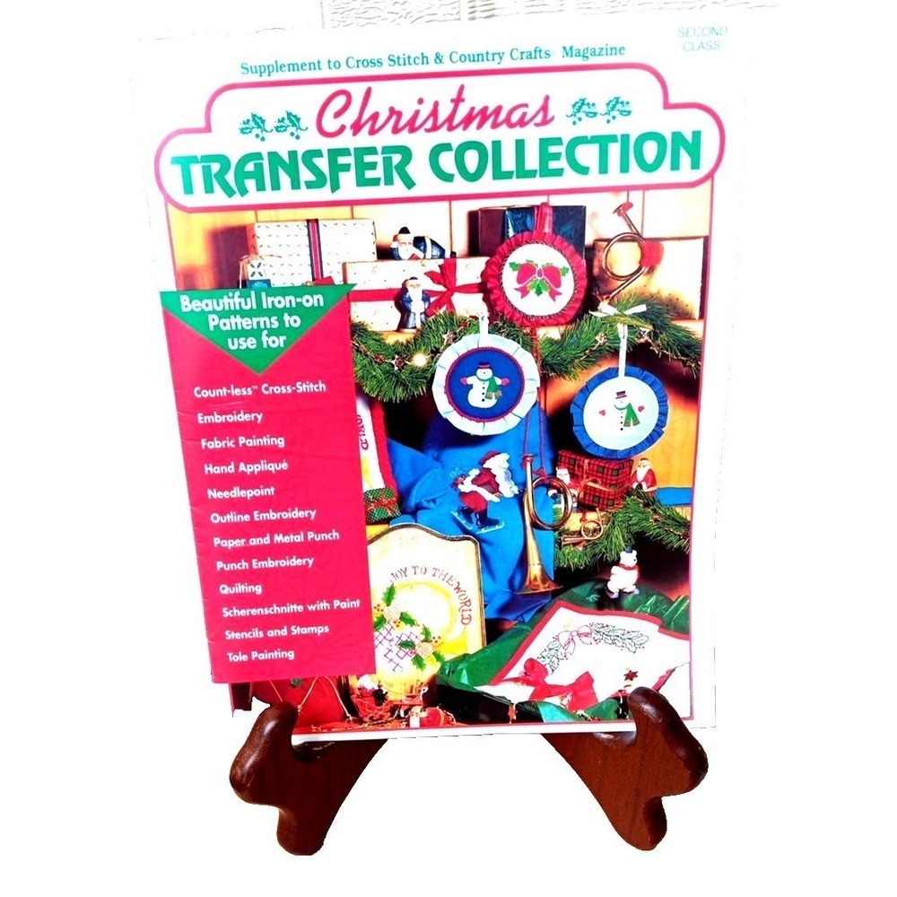 Christmas Transfer Collection Iron On‎ Patterns Cross Stitch Country Crafts Mag